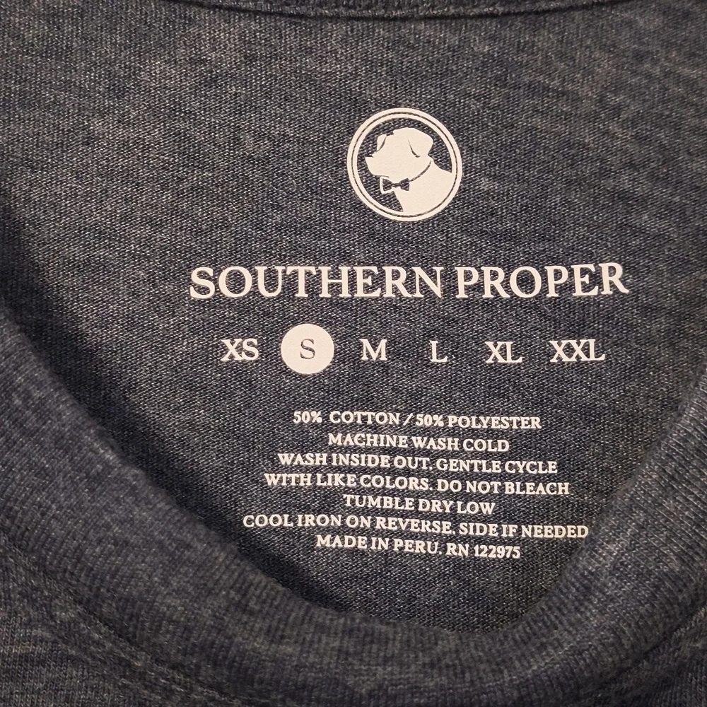 Southern Proper Navy Short Sleeve Tee - Picture 2 of 6
